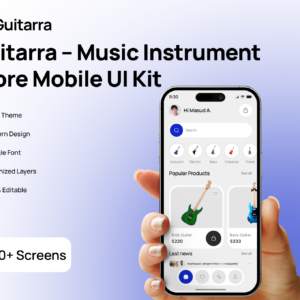Guitarra – Music Instrument Store Mobile UI Kit