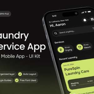 Laundry Service App UI Kit