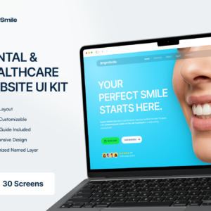BrightSmile — Dental & Healthcare Website UI Kit